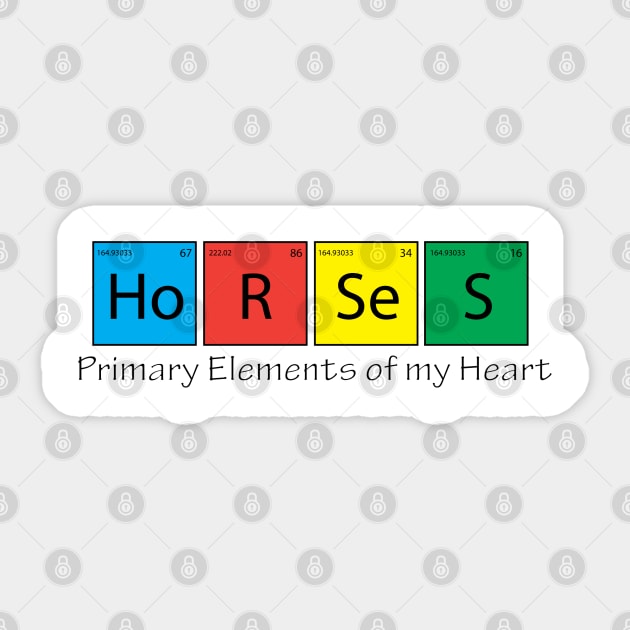 Horse Primary Elements! Sticker by DickinsonDesign